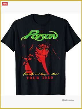 Classic Fit Short Sleeve T-Shirt, Tour 1989 Design, Lightweight